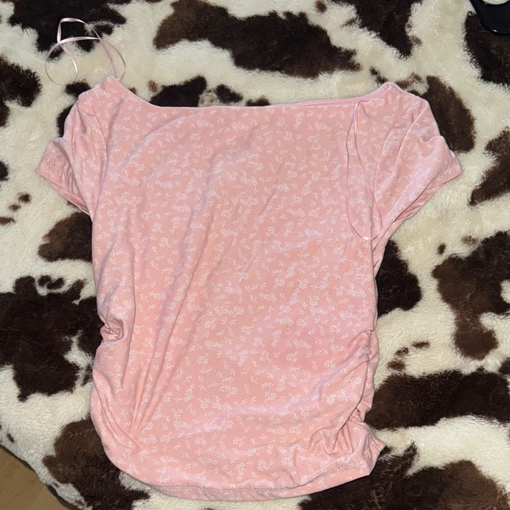 Pink Floral Women's Top